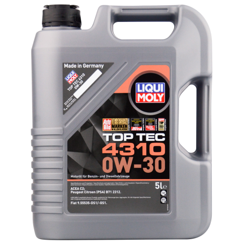 Синтетическое моторное масло Top Tec 4310 0W-30 - 5 л Синтетическое моторное масло Top Tec 4310 0W-30 - 5 л
