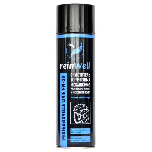 Очиститель тормозных механизмов RW-38 - 0,5 л Очиститель тормозных механизмов RW-38 - 0,5 л