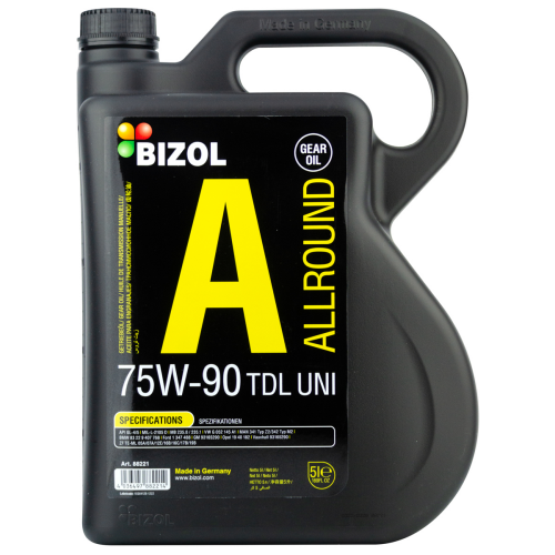 Синтетическое трансмиссионное масло Allround Gear Oil TDL 75W-90 UNI - 5 л Синтетическое трансмиссионное масло Allround Gear Oil TDL 75W-90 UNI - 5 л