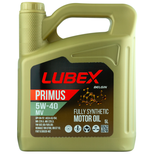 Синтетическое моторное масло PRIMUS MV 5W-40 - 5 л Синтетическое моторное масло PRIMUS MV 5W-40 - 5 л