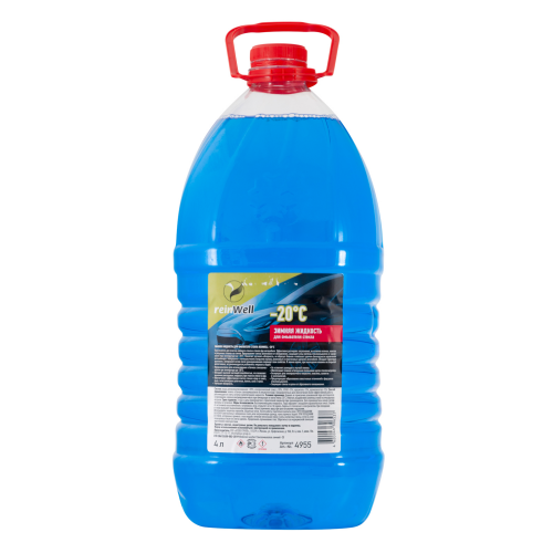 Зимняя жидкость для омывателя стекла ReinWell -20C - 4 л Зимняя жидкость для омывателя стекла ReinWell -20C - 4 л