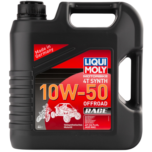 Синтетическое моторное масло для 4-тактных мотоциклов Motorbike 4T Synth Offroad Race 10W-50 - 4 л Синтетическое моторное масло для 4-тактных мотоциклов Motorbike 4T Synth Offroad Race 10W-50 - 4 л