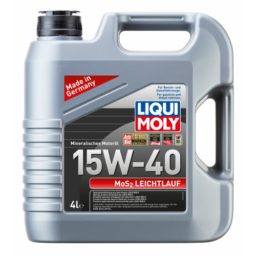 Минеральное моторное масло MoS2 Leichtlauf 15W-40 - 4 л Минеральное моторное масло MoS2 Leichtlauf 15W-40 - 4 л