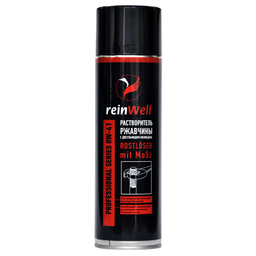 Растворитель ржавчины с дисульфидом молибдена RW-41 - 0,5 л Растворитель ржавчины с дисульфидом молибдена RW-41 - 0,5 л
