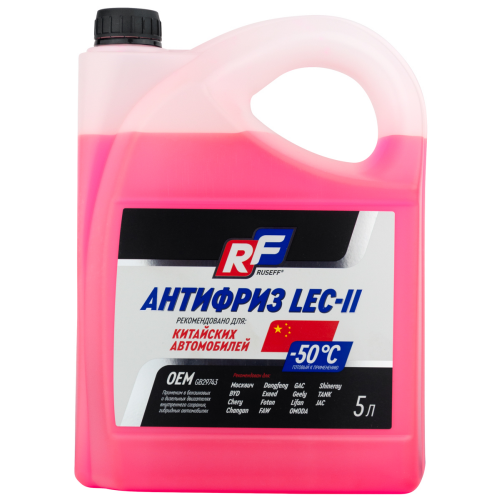 17382N Ruseff Антифриз LEC-II (5л) - 5 л 17382N Ruseff Антифриз LEC-II (5л) - 5 л