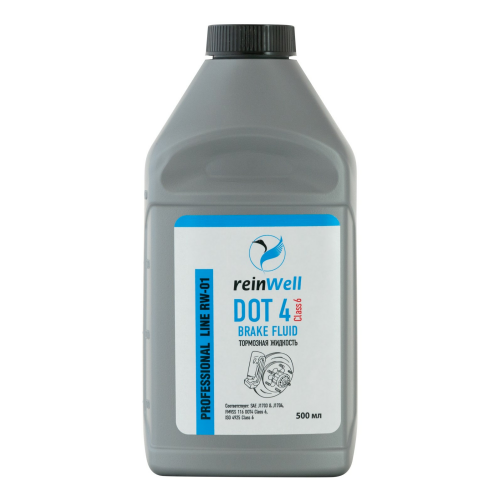 Тормозная жидкость DOT 4 CLASS 6 - 0,5 л Тормозная жидкость DOT 4 CLASS 6 - 0,5 л